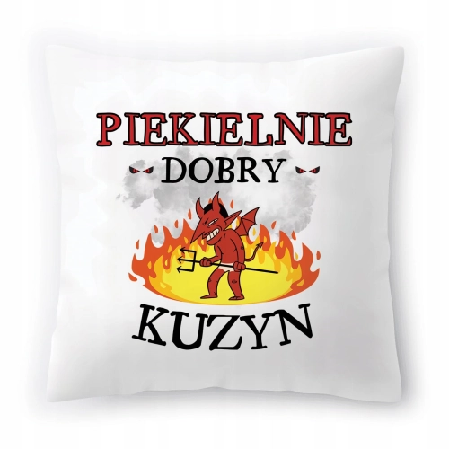 Poduszka Dla Kuzyna na Urodziny Imieniny Prezent z Nadrukiem ze Zdjęciem