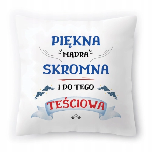 Poduszka Dla Teściowej Urodziny Imieniny Prezent z Nadrukiem ze Zdjęciem
