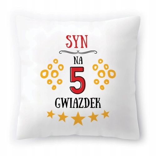 Poduszka Dla Syna Synusia na Urodziny Prezent z Nadrukiem ze Zdjęciem