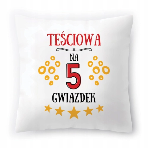 Poduszka Dla Teściowej Urodziny Imieniny Prezent z Nadrukiem ze Zdjęciem