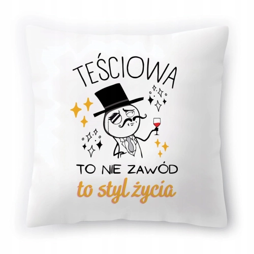 Poduszka Dla Teściowej Urodziny Imieniny Prezent z Nadrukiem ze Zdjęciem