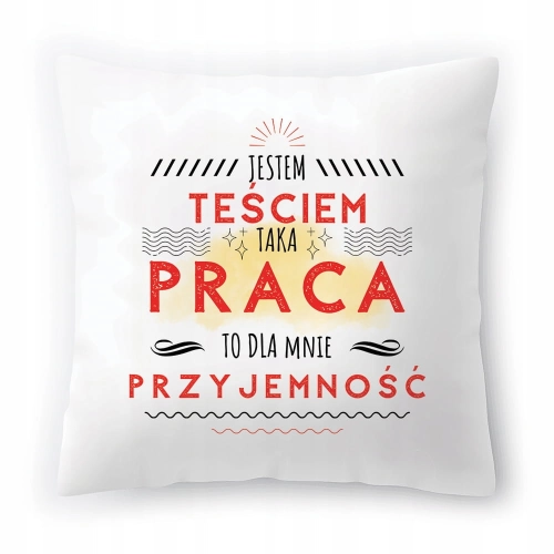 Poduszka Dla Teścia na Urodziny Prezent z Nadrukiem ze Zdjęciem