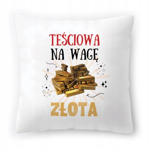 Poduszka Dla Teściowej Urodziny Imieniny Prezent z Nadrukiem ze Zdjęciem