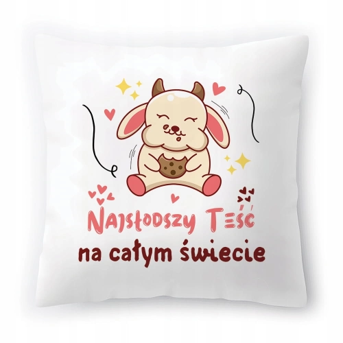 Poduszka Dla Teścia na Urodziny Prezent z Nadrukiem ze Zdjęciem