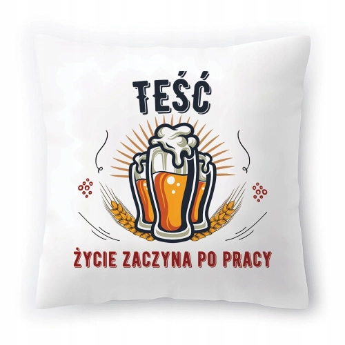 Poduszka Dla Teścia na Urodziny Prezent z Nadrukiem ze Zdjęciem
