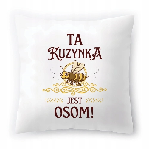 Poduszka Dla Kuzynki na Urodziny Prezent z Nadrukiem ze Zdjęciem