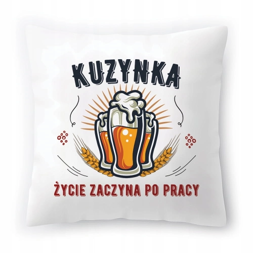 Poduszka Dla Kuzynki na Urodziny Prezent z Nadrukiem ze Zdjęciem
