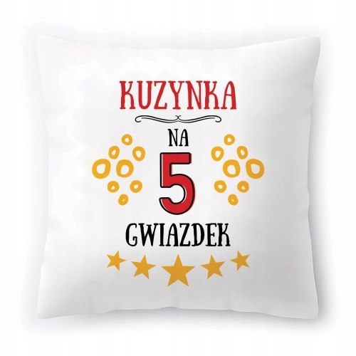 Poduszka Dla Kuzynki na Urodziny Prezent z Nadrukiem ze Zdjęciem