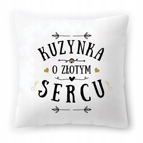 Poduszka Dla Kuzynki na Urodziny Prezent z Nadrukiem ze Zdjęciem