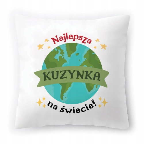 Poduszka Dla Kuzynki na Urodziny Prezent z Nadrukiem ze Zdjęciem
