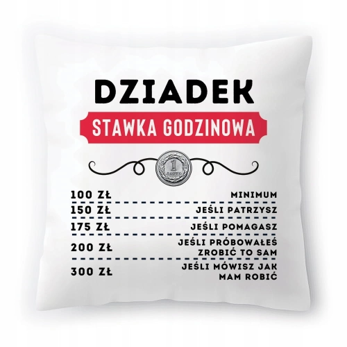 Poduszka Dla Dziadka Dziadzia Urodziny Prezent z Nadrukiem ze Zdjęciem