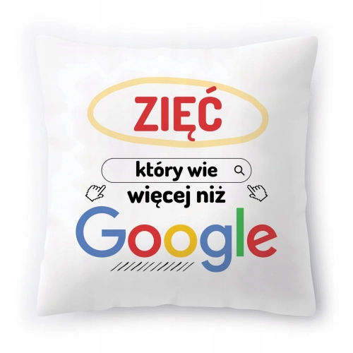 Poduszka Dla Zięcia na Urodziny Imieniny Prezent z Nadrukiem ze Zdjęciem