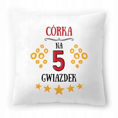Poduszka Dla Córki Córeczki Urodziny Prezent z Nadrukiem ze Zdjęciem