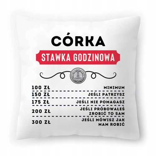 Poduszka Dla Córki Córeczki Urodziny Prezent z Nadrukiem ze Zdjęciem