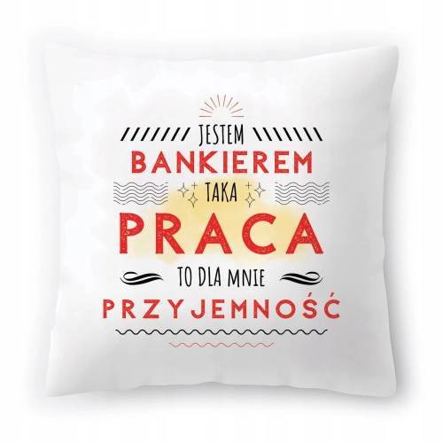 Poduszka Dla Bankiera na Urodziny Prezent z Nadrukiem ze Zdjęciem