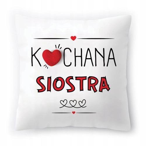 Poduszka Dla Siostry Siostrzyczki Urodziny Prezent z Nadrukiem ze Zdjęciem
