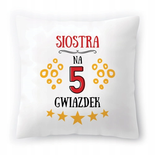 Poduszka Dla Siostry Siostrzyczki Urodziny Prezent z Nadrukiem ze Zdjęciem