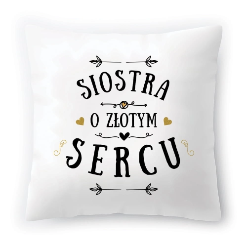 Poduszka Dla Siostry Siostrzyczki Urodziny Prezent z Nadrukiem ze Zdjęciem