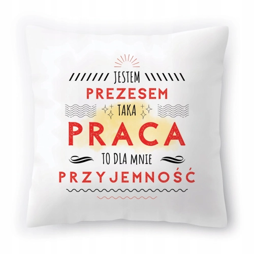 Poduszka Dla Prezesa na Urodziny Prezent z Nadrukiem ze Zdjęciem