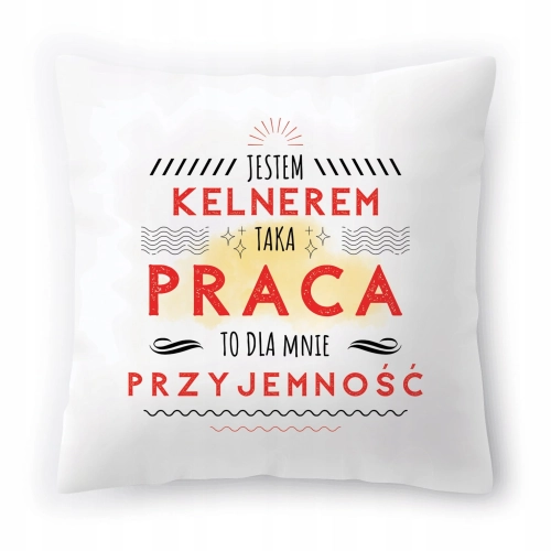 Poduszka Dla Kelnera na Urodziny Prezent z Nadrukiem ze Zdjęciem
