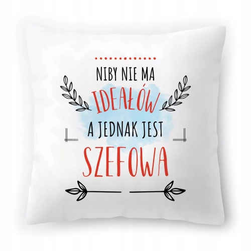 Poduszka Dla Szefowej na Urodziny Prezent z Nadrukiem ze Zdjęciem