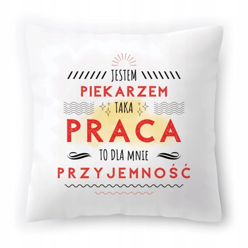 Poduszka Dla Piekarza na Urodziny Prezent z Nadrukiem ze Zdjęciem