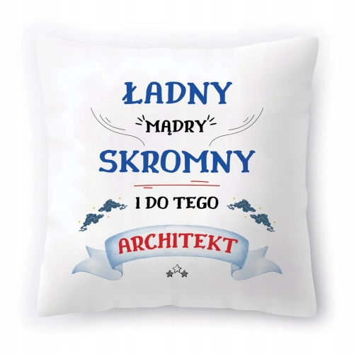 Poduszka Dla Architekta na Urodziny Prezent z Nadrukiem ze Zdjęciem