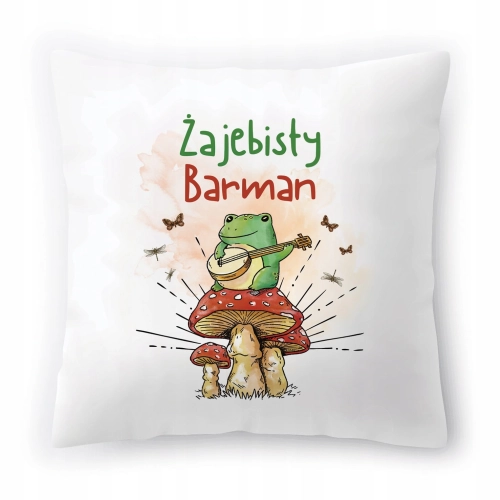 Poduszka Dla Barmana na Urodziny Prezent z Nadrukiem ze Zdjęciem