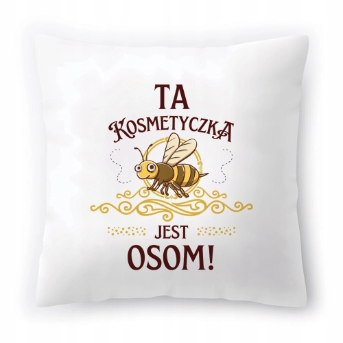 Poduszka Dla Kosmetyczki na Urodziny Prezent z Nadrukiem ze Zdjęciem