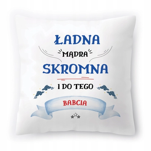 Poduszka Dla Babci Babuni na Urodziny Prezent z Nadrukiem ze Zdjęciem