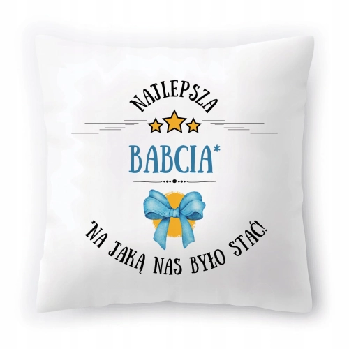 Poduszka Dla Babci Babuni na Urodziny Prezent z Nadrukiem ze Zdjęciem