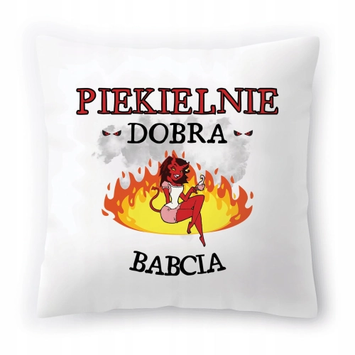 Poduszka Dla Babci Babuni na Urodziny Prezent z Nadrukiem ze Zdjęciem