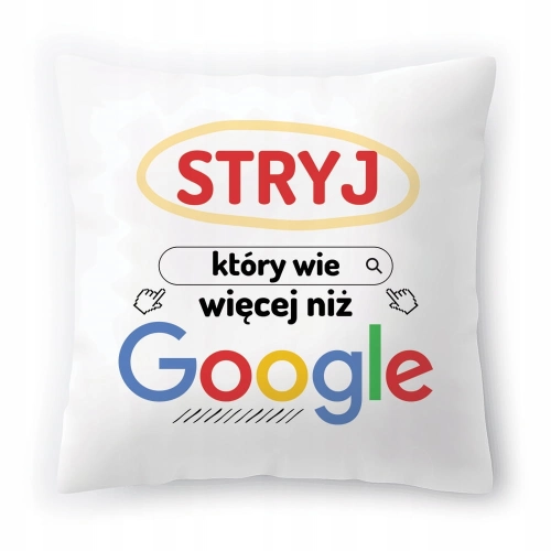 Poduszka Dla Stryja na Urodziny na Prezent z Nadrukiem ze Zdjęciem