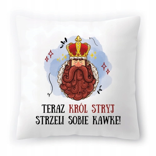 Poduszka Dla Stryja na Urodziny na Prezent z Nadrukiem ze Zdjęciem