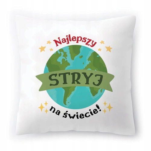 Poduszka Dla Stryja na Urodziny na Prezent z Nadrukiem ze Zdjęciem