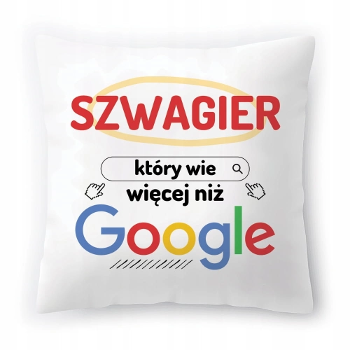 Poduszka Dla Szwagra na Urodziny na Prezent z Nadrukiem ze Zdjęciem
