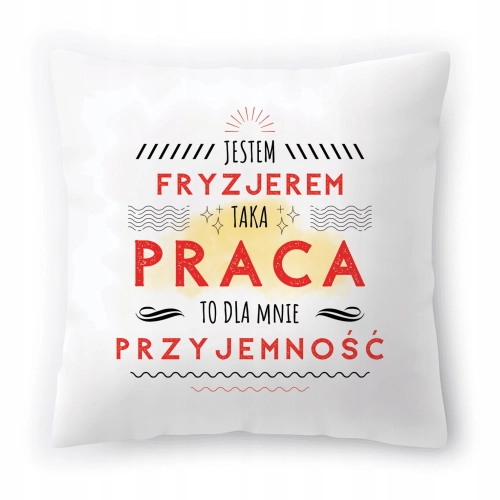 Poduszka Dla Fryzjera na Urodziny na Prezent z Nadrukiem ze Zdjęciem