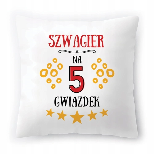 Poduszka Dla Szwagra na Urodziny na Prezent z Nadrukiem ze Zdjęciem
