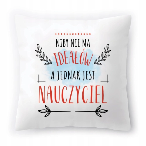 Poduszka Dla Nauczyciela na Urodziny na Prezent z Nadrukiem ze Zdjęciem