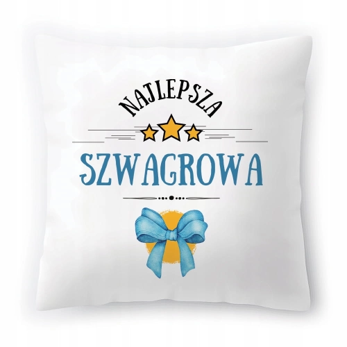 Poduszka Dla Szwagrowej na Urodziny na Prezent z Nadrukiem ze Zdjęciem