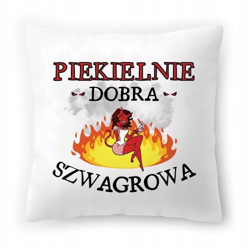 Poduszka Dla Szwagrowej na Urodziny na Prezent z Nadrukiem ze Zdjęciem