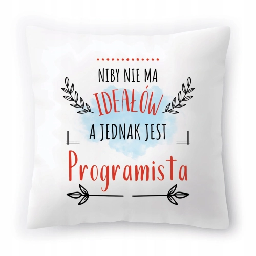 Poduszka Dla Programisty na Urodziny na Prezent z Nadrukiem ze Zdjęciem