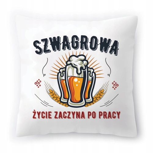Poduszka Dla Szwagrowej na Urodziny na Prezent z Nadrukiem ze Zdjęciem
