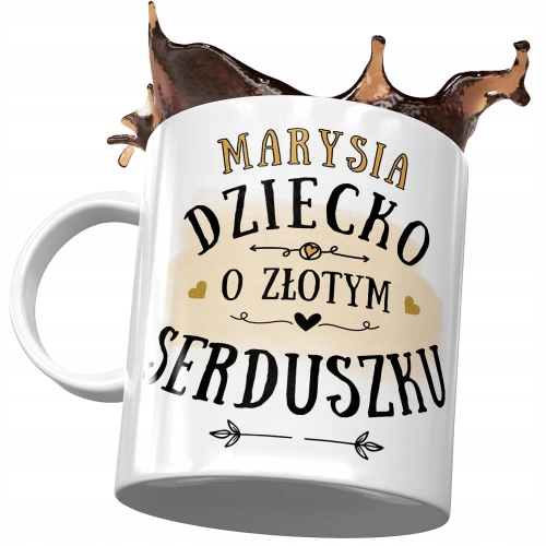 Kubek Dla Marysi Córki na Dzień Dziecka Prezent z Nadrukiem ze Zdjęciem