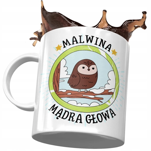 Dla Malwiny Kubek na Urodziny Imieniny na Prezent z Nadrukiem ze Zdjęciem