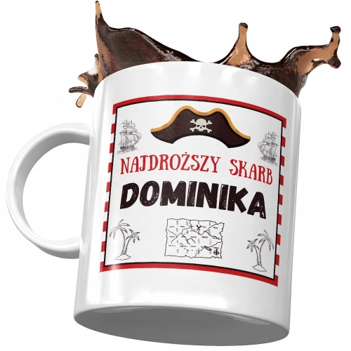 Dla Dominiki Kubek na Urodziny Imieniny na Prezent z Nadrukiem ze Zdjęciem
