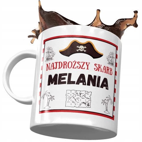 Dla Melanii Kubek na Urodziny Imieniny na Prezent z Nadrukiem ze Zdjęciem