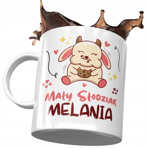 Dla Melanii Kubek na Urodziny Imieniny na Prezent z Nadrukiem ze Zdjęciem