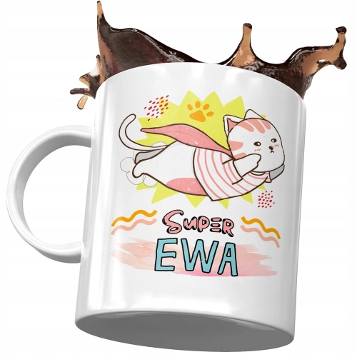 Dla Ewy Kubek na Urodziny Imieniny na Prezent z Nadrukiem ze Zdjęciem