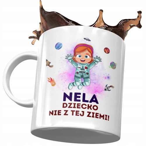 Dla Neli Kubek na Urodziny Imieniny na Prezent z Nadrukiem ze Zdjęciem